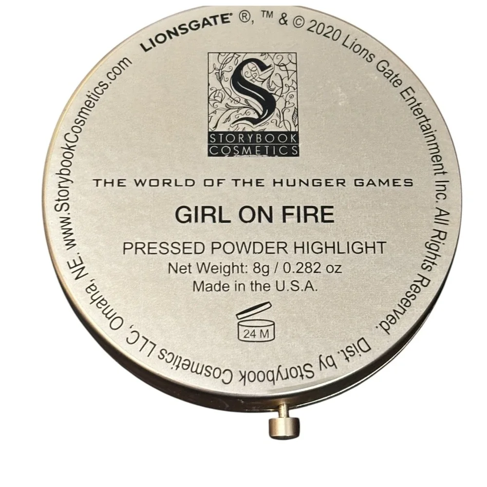 Storybook Cosmetics Hunger Games Girl on Fire Pressed Powder Highlighter Gold